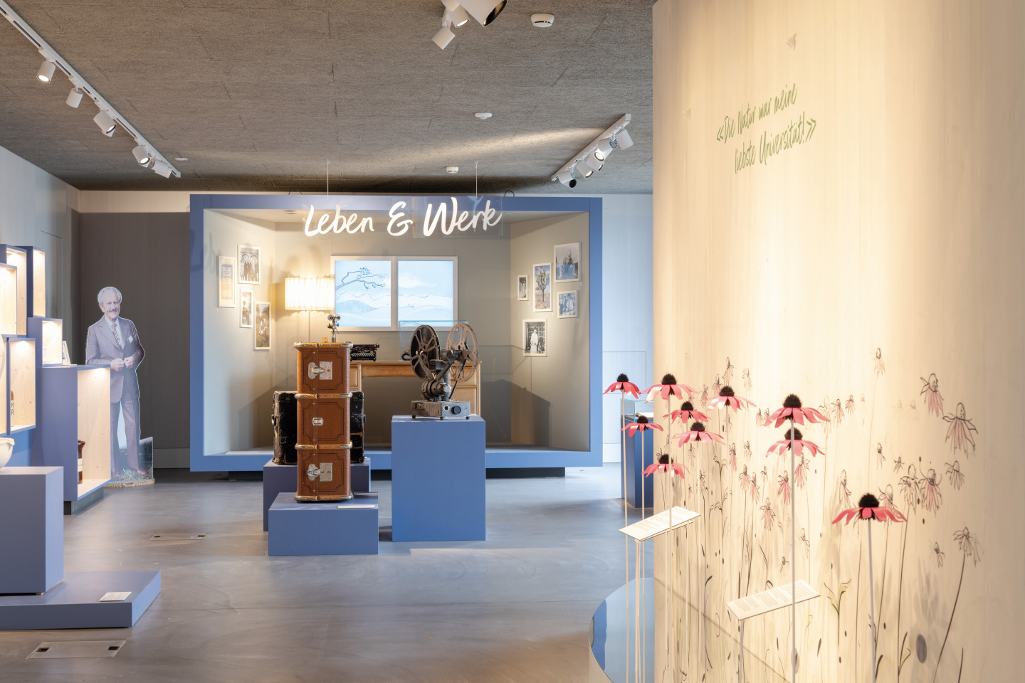Interior of A.Vogel Museum in Teufen